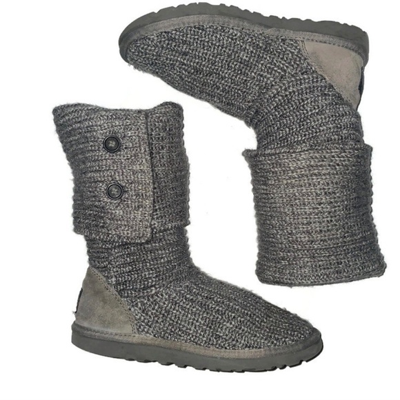UGG Classic Cardy Knit Boot size 6 - Picture 4 of 8